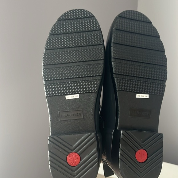 Hunter Original Refined Gloss Quilt Chelsea- Dark Slate (Navy-Grey) Size 7 Boot. - Picture 6 of 9